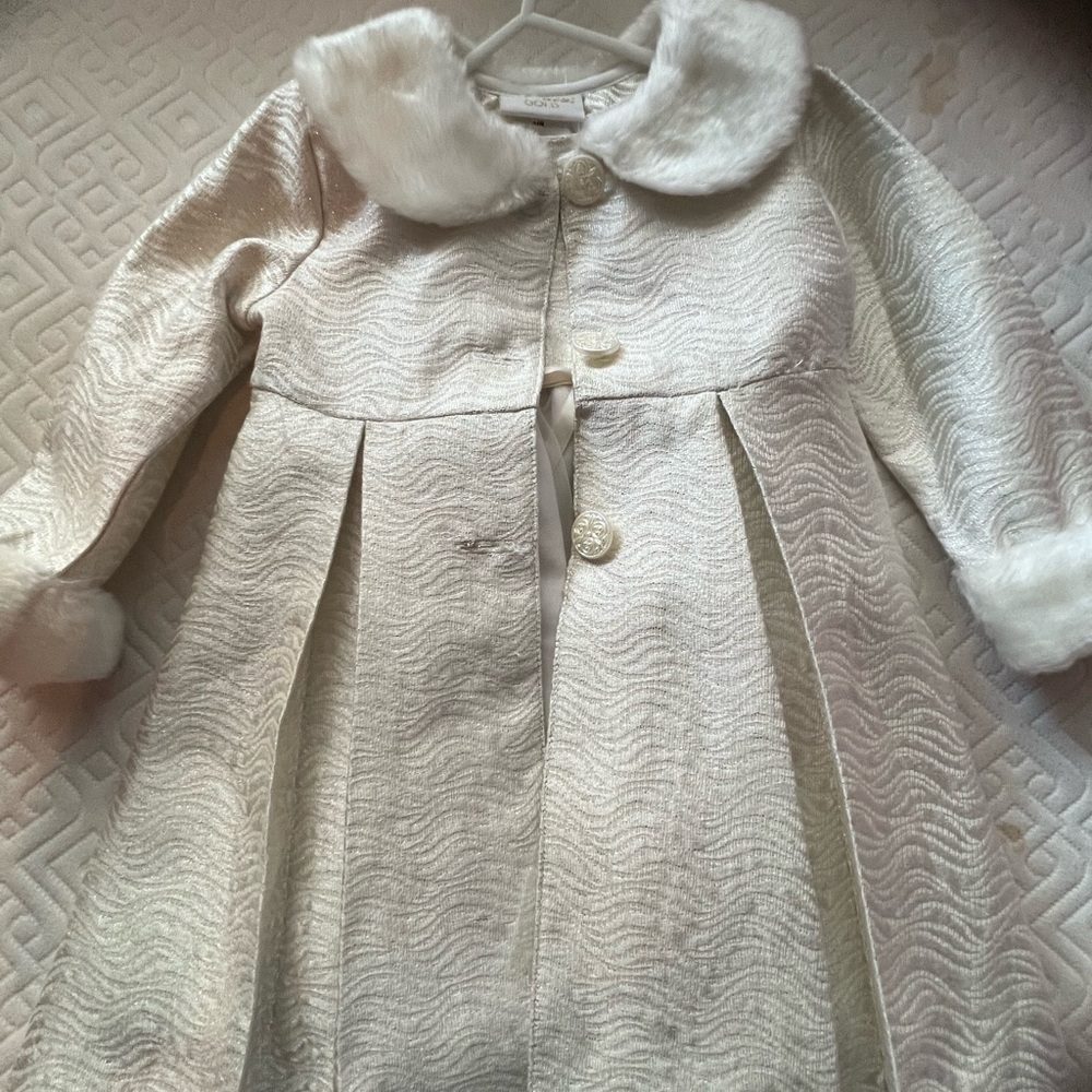 Elegant Cream Kids Coat